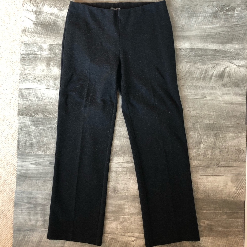 Eileen Fisher Grey Ponte Knit Pants Trousers, size Medium Petite - Picture 5 of 8
